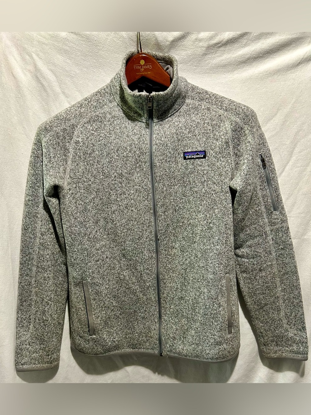 Patagonia Better Sweater Full-Zip Fleece Jacket men’s Medium Grey *flaws*